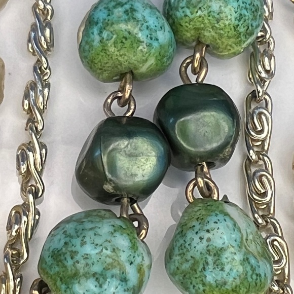 Vintage Signed ART Parure Set Necklace Bracelet Earrings - Picture 10 of 16